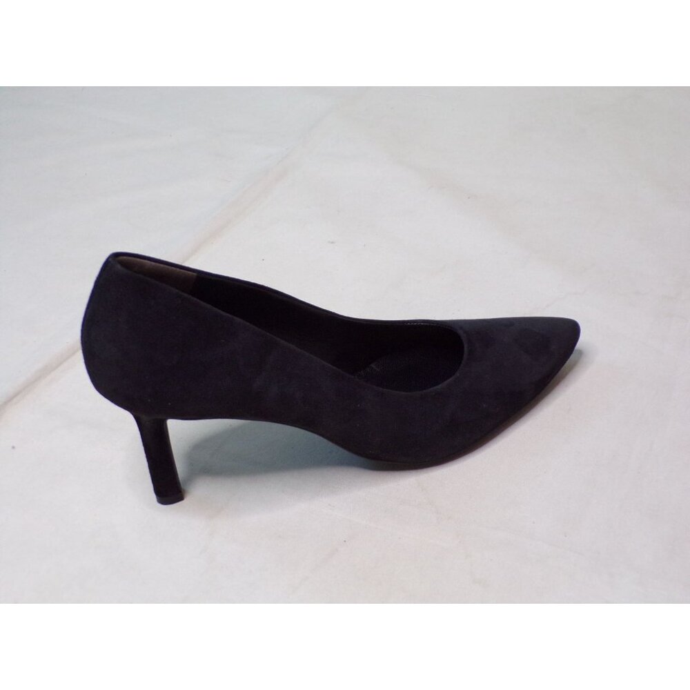 🆕PAUL GREEN Super Soft Pointed Toe Heel Pump Shoes 10 Black Suede - Picture 7 of 10